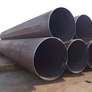 Close-up of ERW welded steel pipe seam