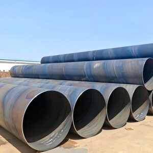 Spiral welded API 5L PSL2 steel pipe with helical seam for oil and gas transmission